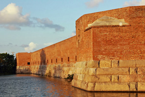 Fort Zachary Taylor fort, named after President Zachary Taylor, played important roles in Civil War and Spanish-American War history. It was designated a National Historic Landmark in 1973.  Image: Florida State Parks